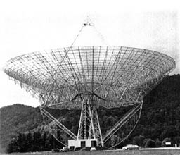 Radio telescope completed in September 1962 at Green Bank WV