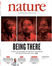 The cover of the Nov. 4, 2010, issue of Nature.