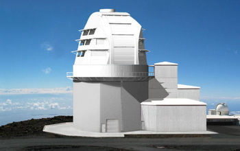 A rendering of the planned Daniel K. Inouye Solar Telescope.