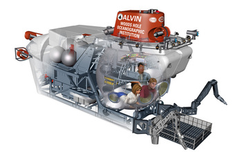 Artist's rendition of the newly upgraded Alvin, showing its improved interior layout.