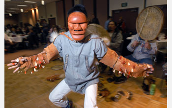 King Island Dancer from the King Island Dance Group, Alaska