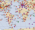 The Global Seismic Network provides information on seismic activity around the world.