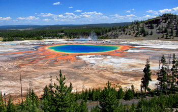 Grand Prismatic Spring in Yellowstone