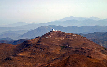 CTIO from Cerro Pachón. The Cerro Tololo Inter-American Observatory, as seen from Cerro ...