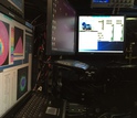  interior of the DOW truck, computer monitors and equipment