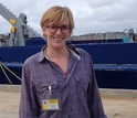Scientist Melissa Omand at the research dock