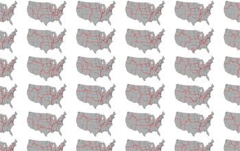 Graphic tracking usage of dollar bills around the country