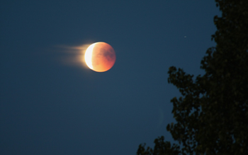 Lunar eclipse, Riga, Latvia