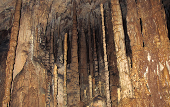 A secret chamber inside Clearwater Connection cave in Gunung Mulu National Park, Borneo