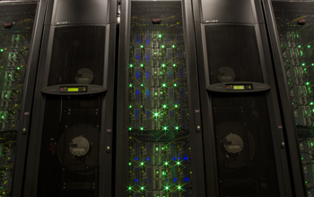 Lights on the Stampede supercomputer