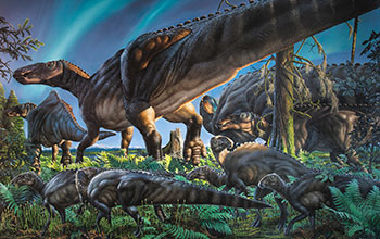 Hadrosaur (<em>Ugrunaaluk kuukpikensis</em>)