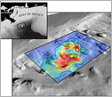 image of sea floor bathymetry of the study area of the Deepwater Horizon spill