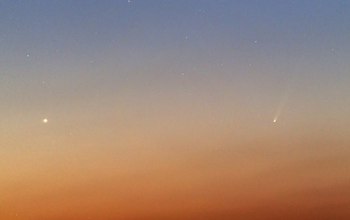 Mercury and comet ISON in the sky over Korea