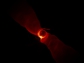 Simulated image of black hole