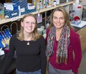 Jo Varner and Denise Dearing in a lab