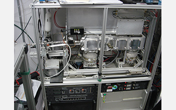 Photo of the high resolution aerosol mass spectrometer used in the experiments.