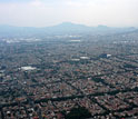Photo of air pollution over Mexico City.