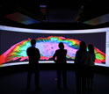 Photo of researchers at the EarthScope-supported Visualization Center at Scripps.