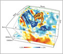 EarthScope image of the 3-D seismic velocity structure in the mantle beneath western North America.