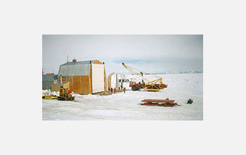 building near McMurdo Station where balloon payloads are assembled