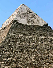 Photo of the top of the pyramid