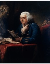 Portrait of Benjamin Franklin by artist David Martin (1737-1797)