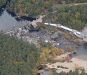 aerial view of Hiram dam