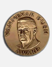 Photo of the Vannevar Bush Award Medal.