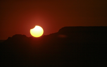 Eclipse over the Grand Canyon