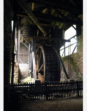 Massive water wheel at Hopewell Furnace National Historic Site