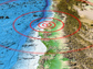 Map of the rupture site of the 8.8-magnitude earthquake in Chile.