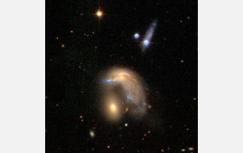 an interacting galaxy.