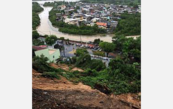 Photo of areas affected by flash floods in Rio de Janiero and vicinity.