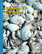 Cover of the January, 2011 issue of the journal Trends in Ecology and Evolution.