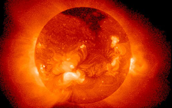 jets of plasma from just above the Sun's surface.