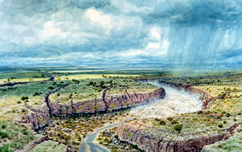 Ancient Denver 34 million-years-ago in the Late Eocene era