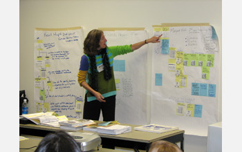 Photo of a  teacher participating in CCS design process.