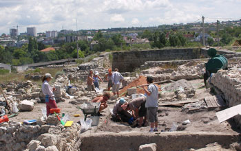 Photo of the dig site at Chersonesos, a Greek colony on the Crimean peninsula.