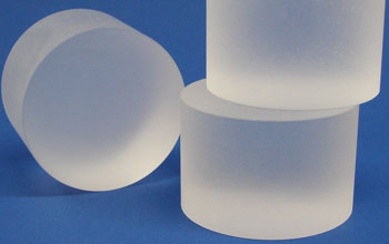 blanks made from extremely pure barium fluoride, crafted by Fairfield Crystal.