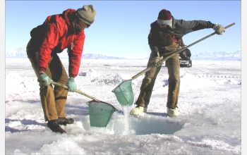 Researchers clear fishing hole while studying why fish don't freeze in frozen Antarctic waters