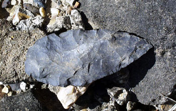 A stone tool from the Kibish formation, Ethiopia.