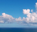 clouds over water