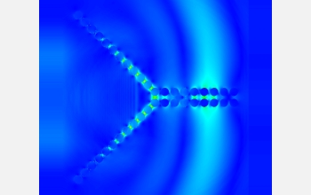 Simulation of a pulse of vertically polarized light at the nanoscale