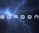 sky with lightening and the word Gordon