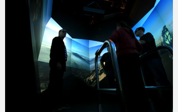 Calit2's StarCAVE, a virtual-reality environment