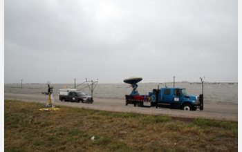 Photo of the mobile Doppler on Wheels that braved Ike's hurricane winds last week.