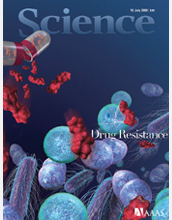 Cover of July 18 issue of Science magazine.