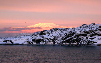 The colors of a late June day at Palmer Station, Anvers Island, Antarctica