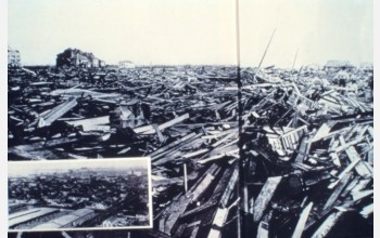 Damage caused by the Galveston hurricane of 1900 is the worst in U.S history.