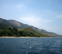 The eastern shore of Lake Tanganyika, off Gombe, Tanzania.
